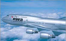 northwest new paint and logo on plane