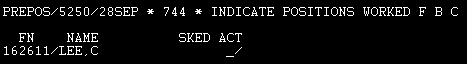 first screen of dspfac